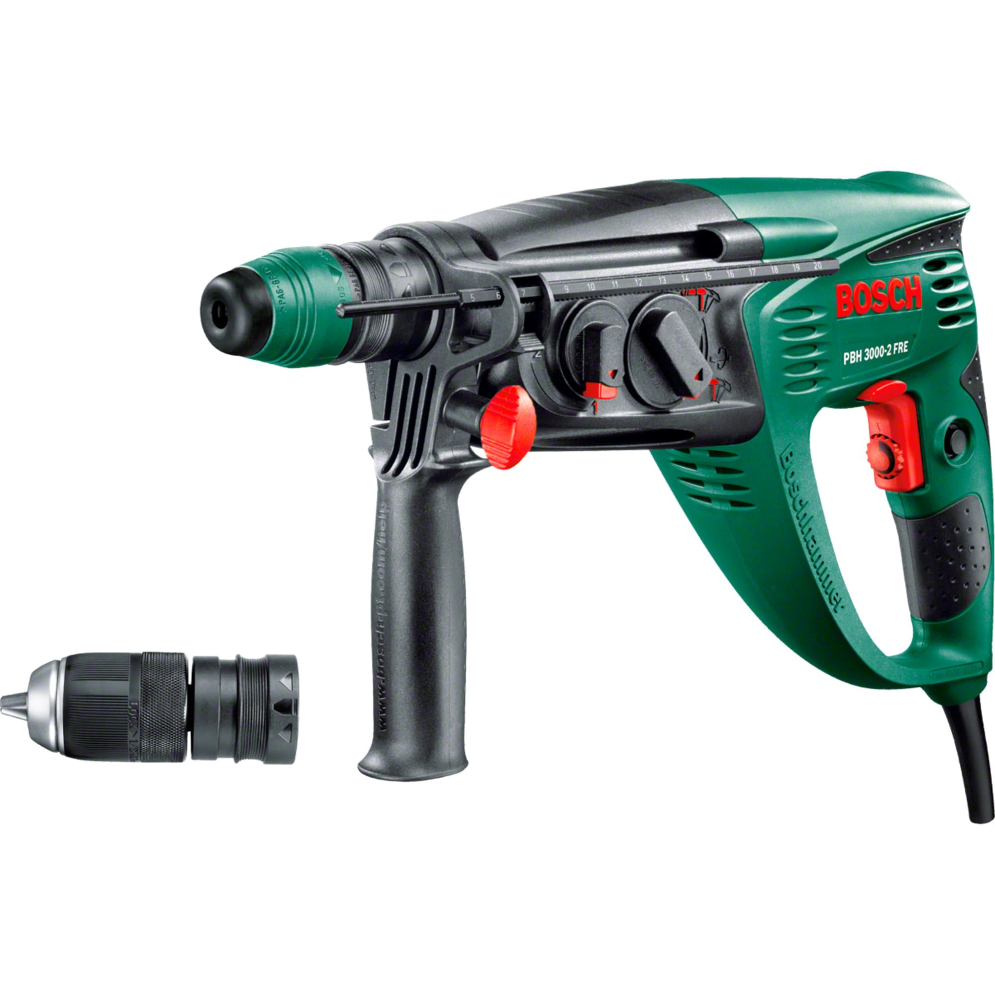 Bosch Home and Garden Bosch PBH 3000-2 FRE młot udarowo-obrotowy (750 W, z uchwytem wiertarskim SDS, w walizce)