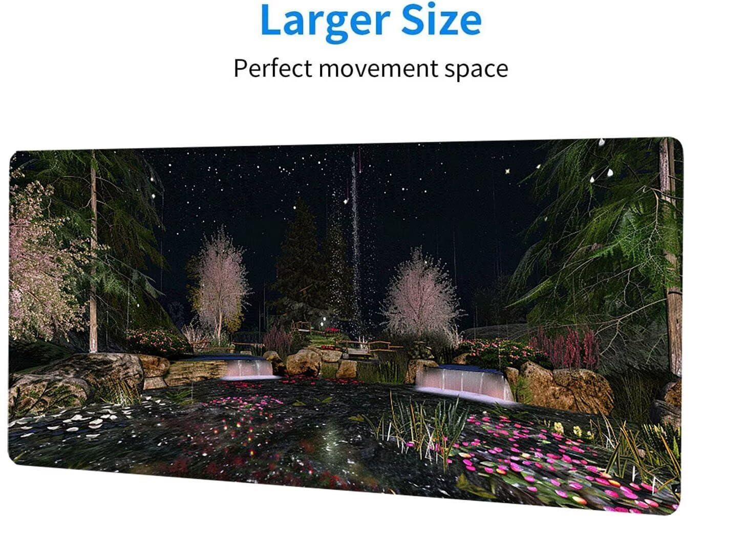 Podkładka pod mysz do gier, duża podkładka pod mysz XXL 1500 x 800 x 3 mm, podkładka pod mysz do klawiatury i biura, z przeszytymi krawędziami i antypoślizgową podkładką pod mysz do gier, prezent G-D