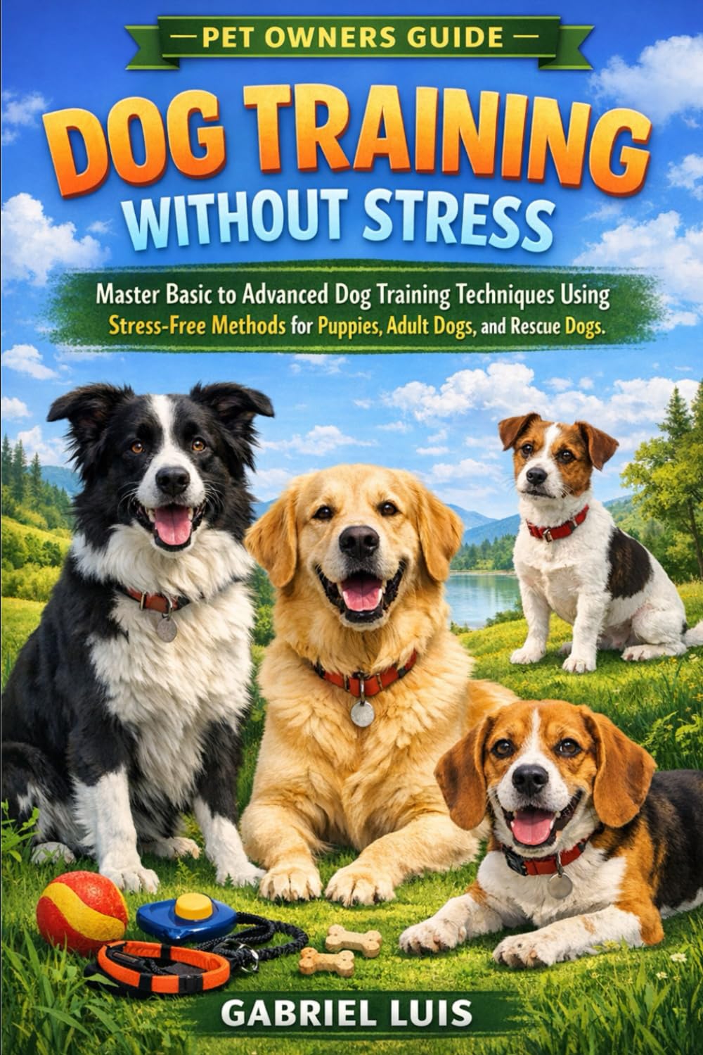 DOG TRAINING WITHOUT STRESS: Master Basic to Advanced Dog Training Techniques Using Stress-Free Methods for Puppies, Adult Dogs, and Rescue Dogs.