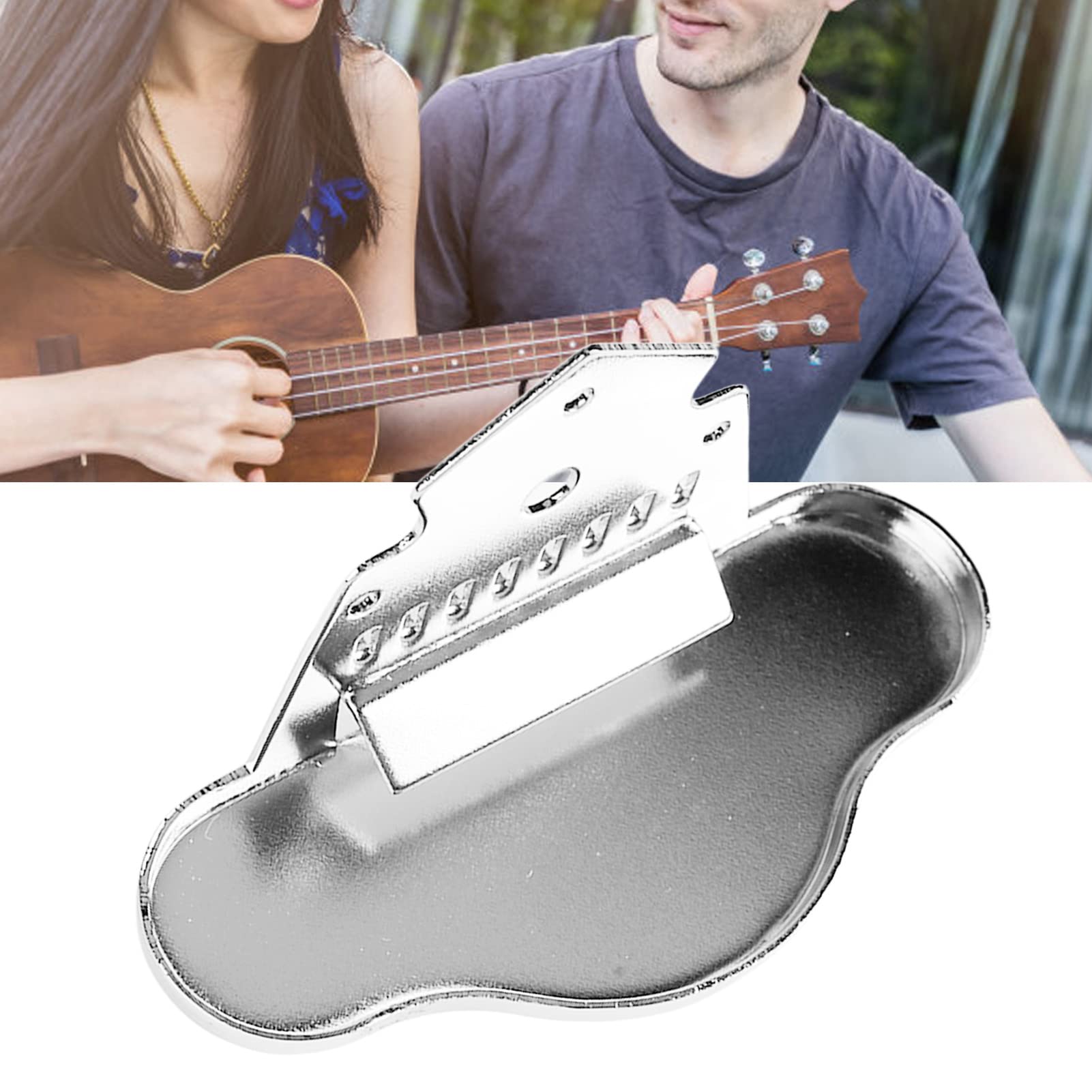 Mandolin Tailpiece Zinc Alloy Polished Mandolin Tailpiece Chrome for Instrument