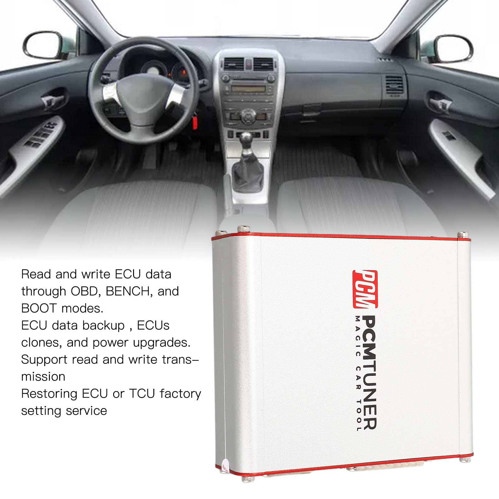 EBTOOLS Autodiagnosetool ABS Metall 74 Module OBD2 Scanner ECU Clone Programmer Chip Turing Autodiagnosetool für PCMtuner Software Version 1.21