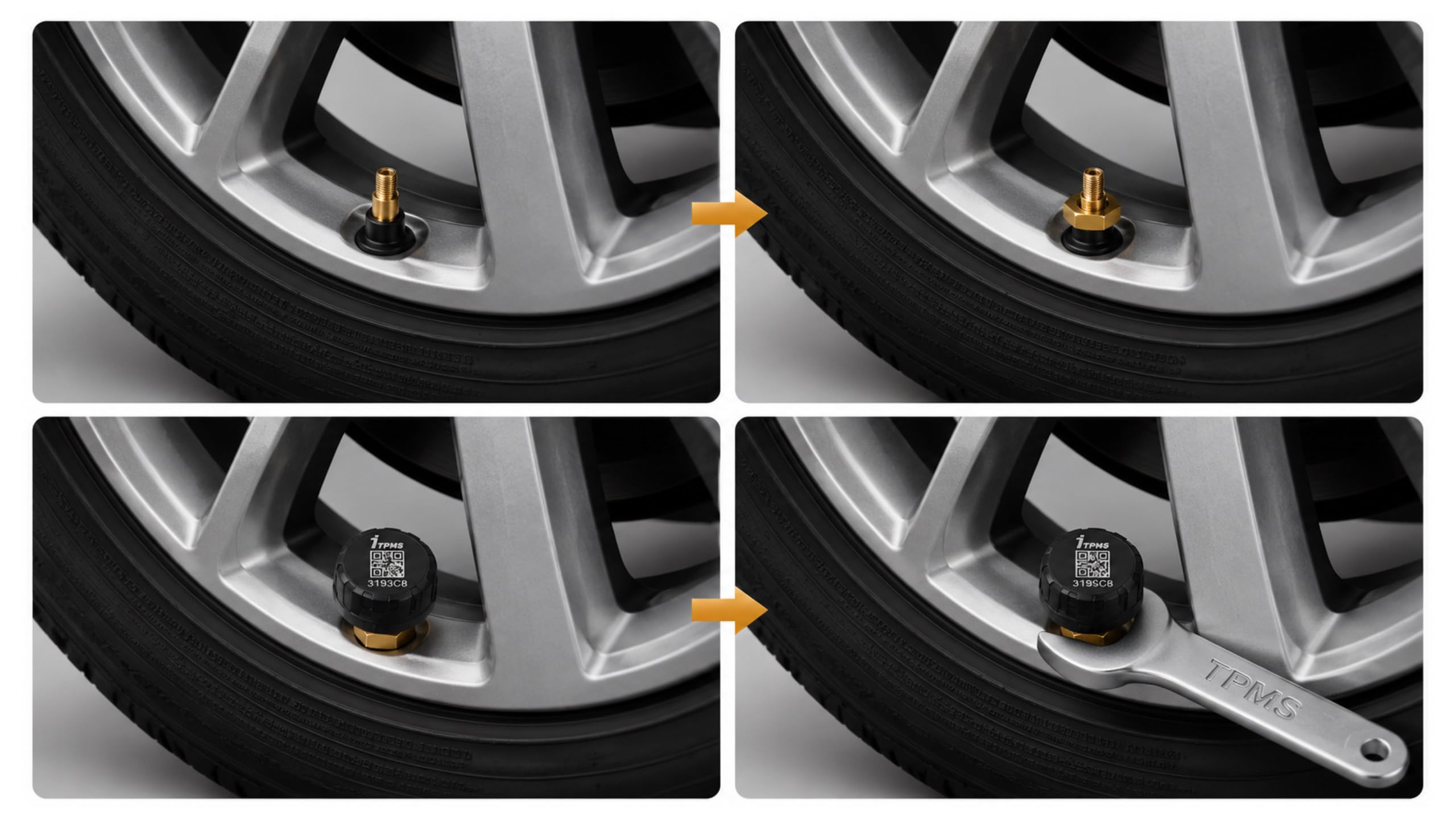 UNIWERSALNE 4 Czujniki TPMS do samochodu osobowego, SUV-a, auta 4x4, vana, pick-upa i kampera – bezprzewodowy monitoring ciśnienia i temperatury opon przez Bluetooth