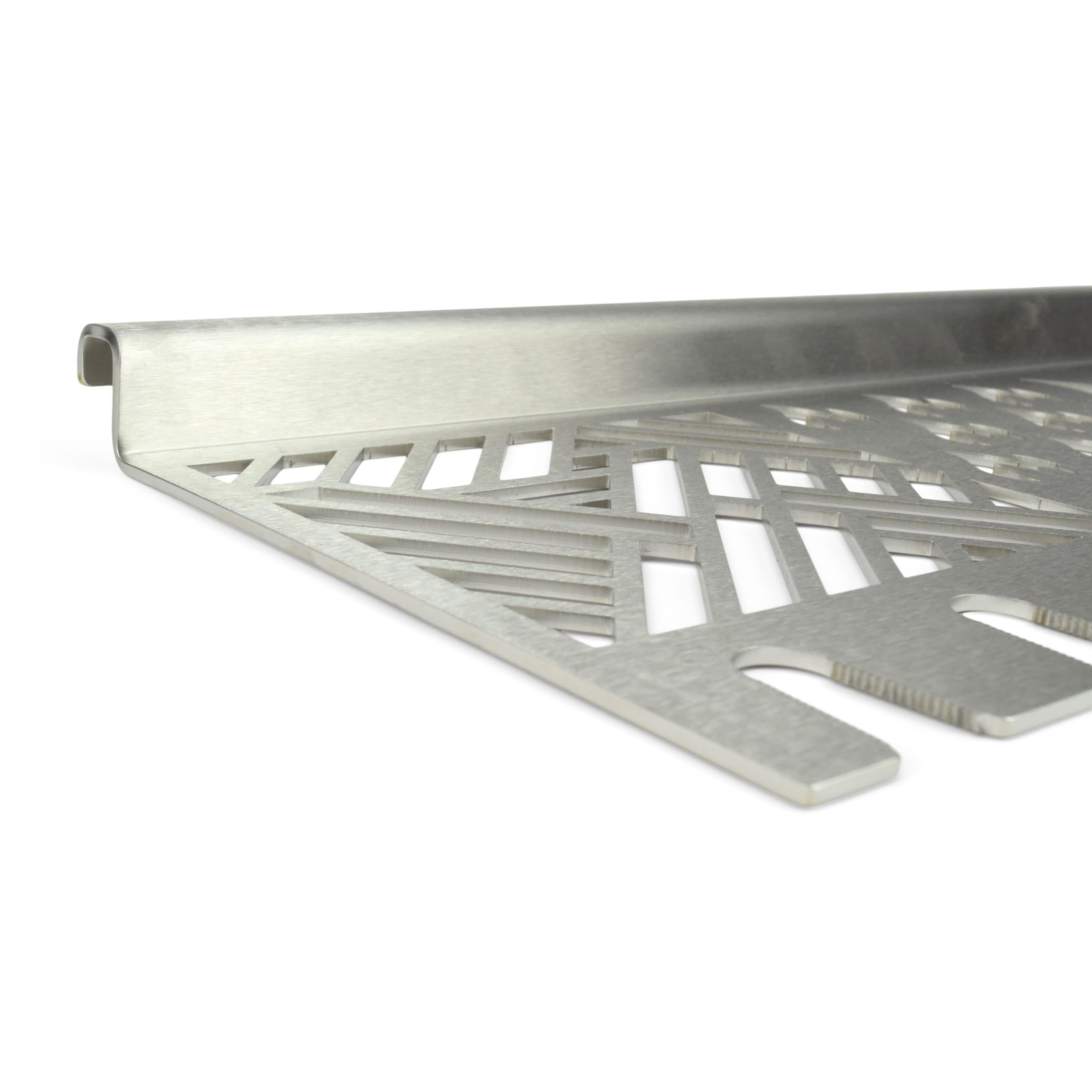 Grillrost.com Das Original Edelstahl Multistation | Warmhalterost für Weber Genesis II 300er Baureihe | mit Drumstick Halterung | extra tief