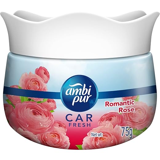 Ambi Pur Car Freshener Gel Romantic Rose 75g 75 g