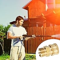 Vista 7 de LIULO TOOL 4 Pack Pressure Washer Quick Connect Kit, Quick Disconnect Kit, Metric M22 14mm to 3/8" Quick Connect Kit, 5000 PSI