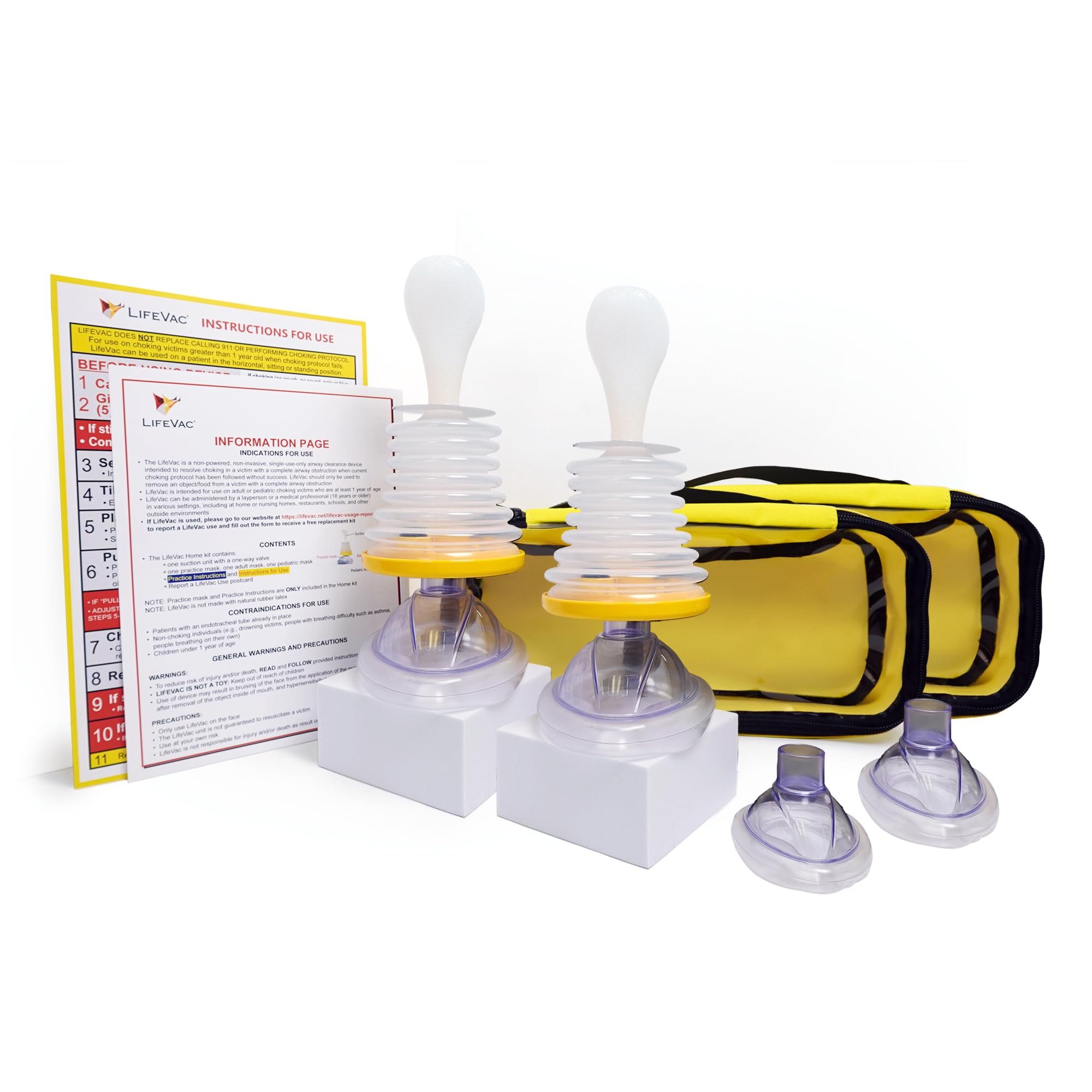 Amazon.com: LifeVac Yellow Travel Kit 2 Pack - Portable Suction