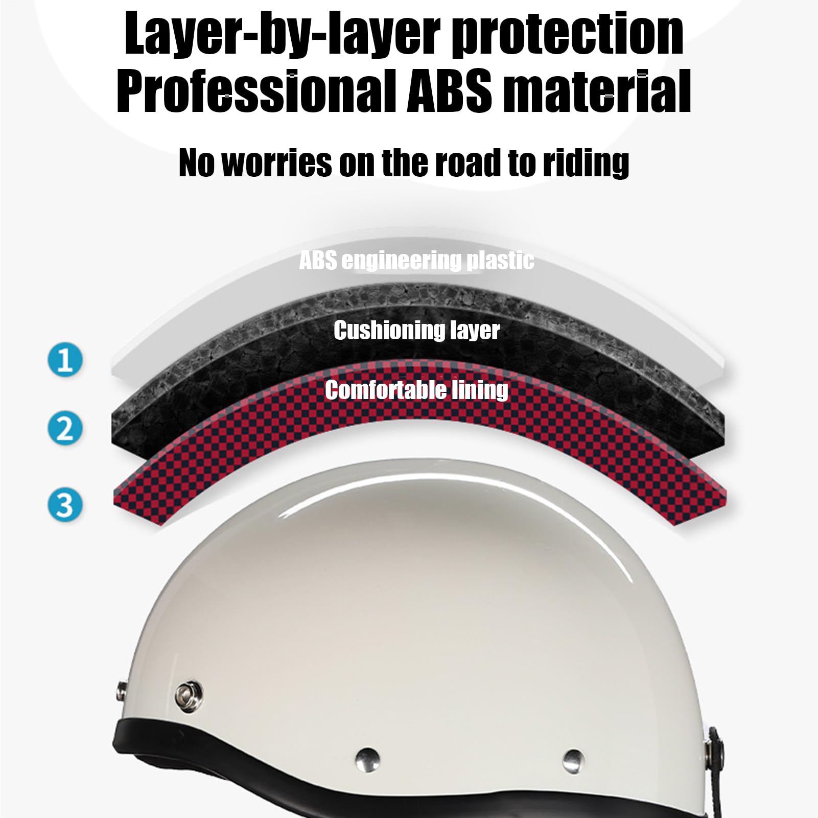 Casco da moto da uomo, a mezza calotta, con ventilazione a sgancio rapido, per la costruzione di bici da neve, pendolari, corsa, scooter