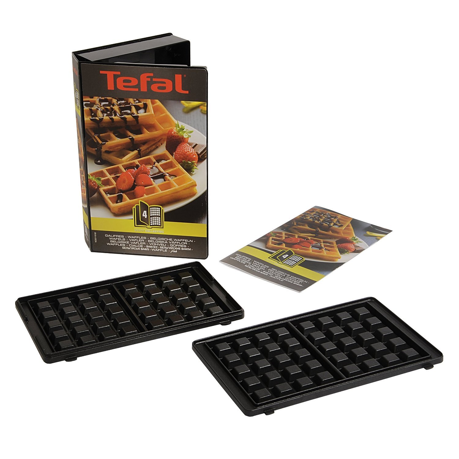 Tefal Set de aperitivos XA800412 Collection para recetario de gofres con 4,4 x 15,5 x 24,2 cm