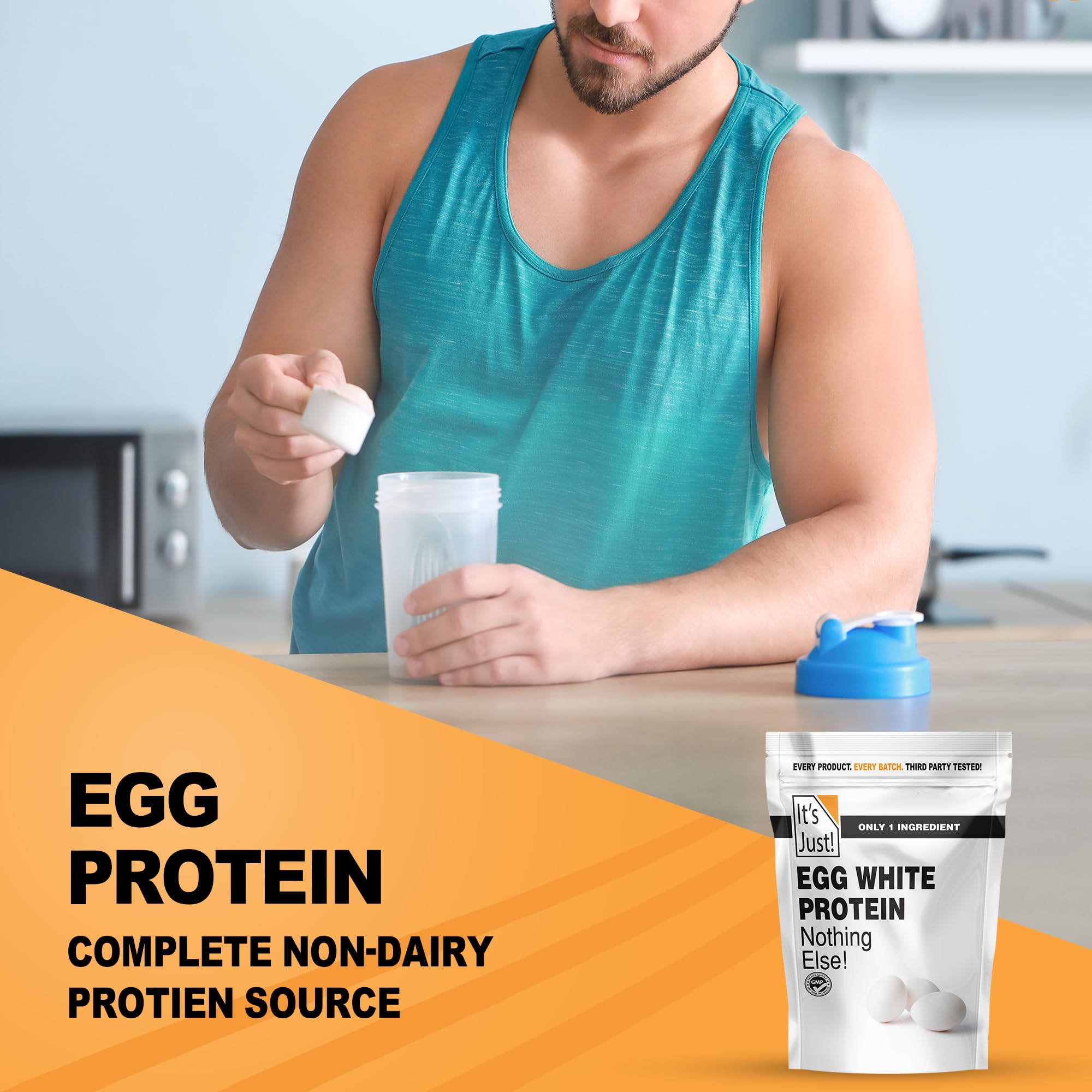 It's Just! - Egg White Protein Powder, Unflavored, 3lb — Amazon image 5