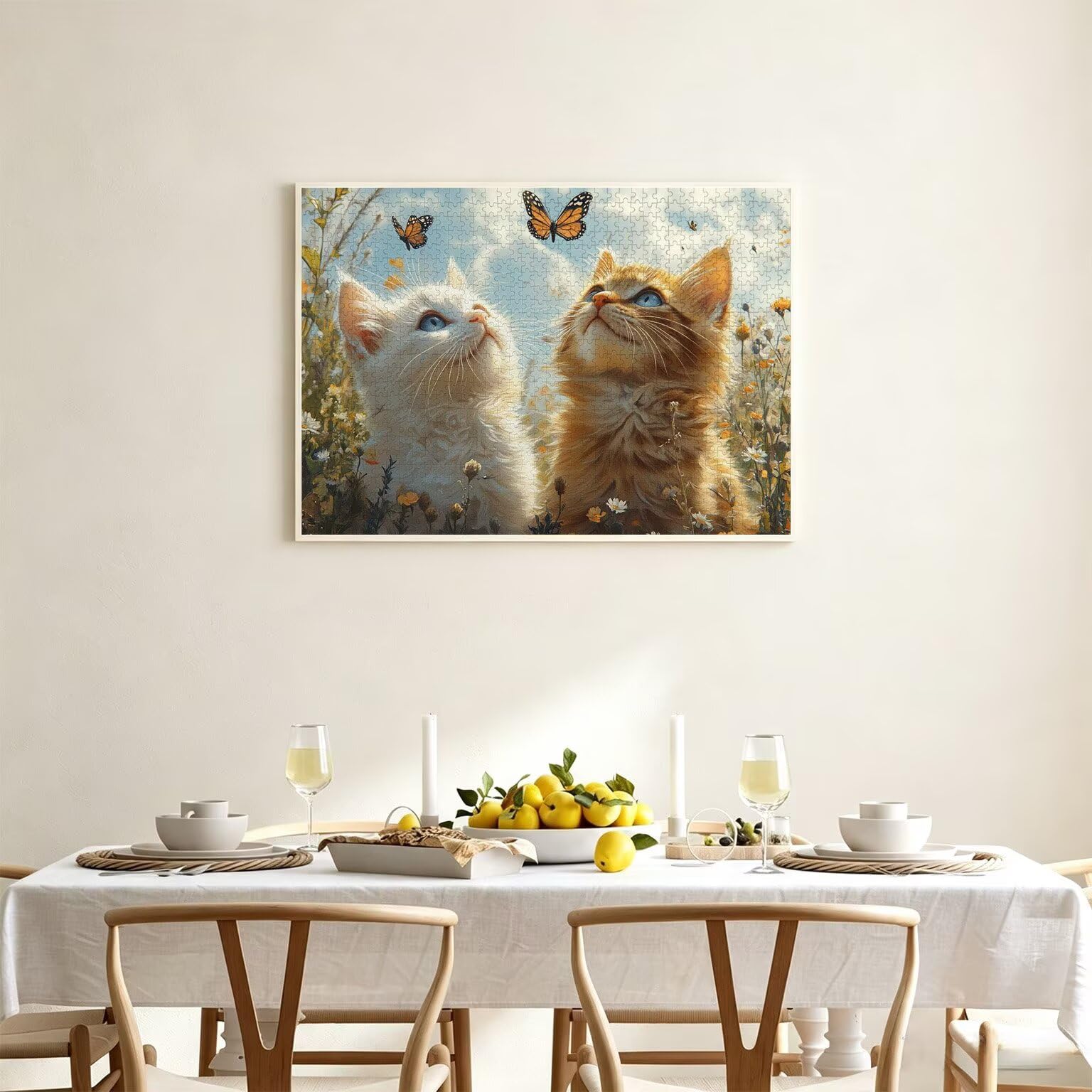 5000 sztuk puzzli dla dorosłych, gry rodzinne, kot motyl, n-503