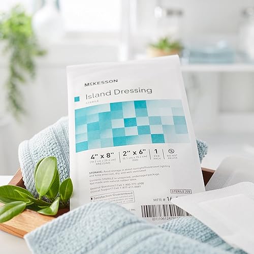 Miniatura 7 de McKesson Aderezo para islas, estéril, polipropilenorayón, 4 x 8 pulgadas, 25 unidades, 1 paquete
