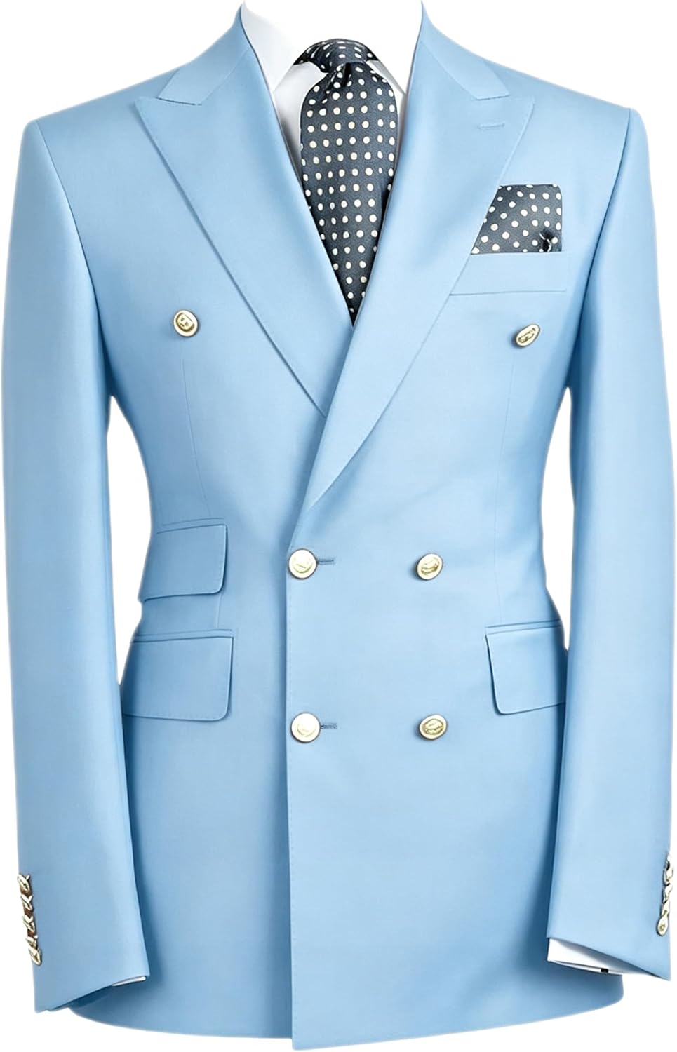 Men's Suit Jacket Double Breasted Blazer Casual Prom Wedding Daily Tux Coat