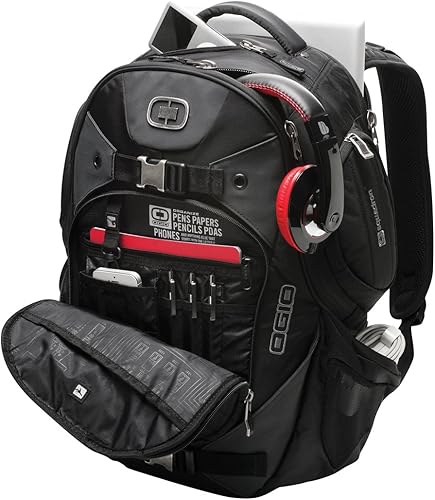 Miniatura 2 de OGIO Squadron Pack - Mochila negra para laptop y MacBook Pro de 17"