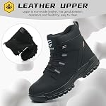 Steel Toe Boots for Men Slip Resistant Puncture-Resistant Lightweight Safety Shoes for Women Industrial & Construction Work Boots