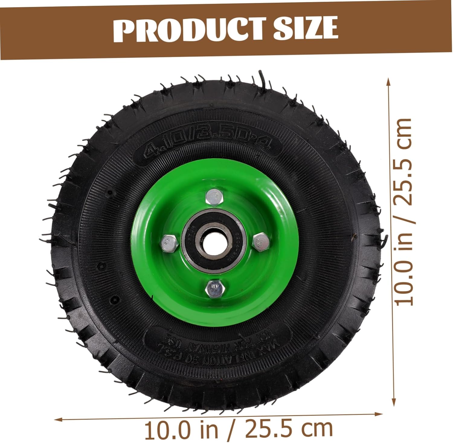 Durable Pneumatic Replacement Tyre for Garden Utility Wagon and Trolley High Wear Resistance Impact Resistant Lightweight for Hand Trucks