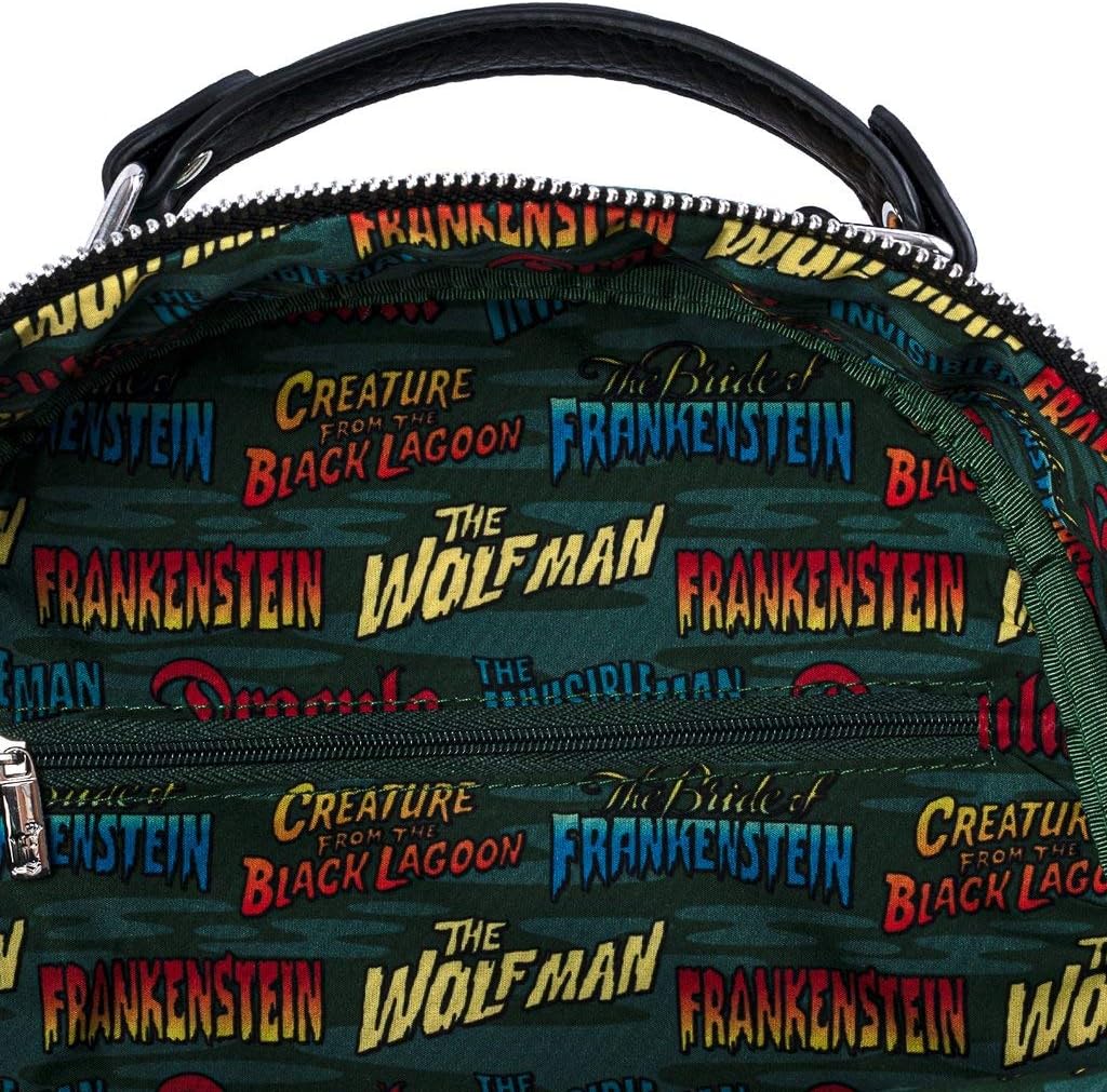 Loungefly Universal Monsters Chibi All Over Print Womens Double Strap Shoulder Bag Purse