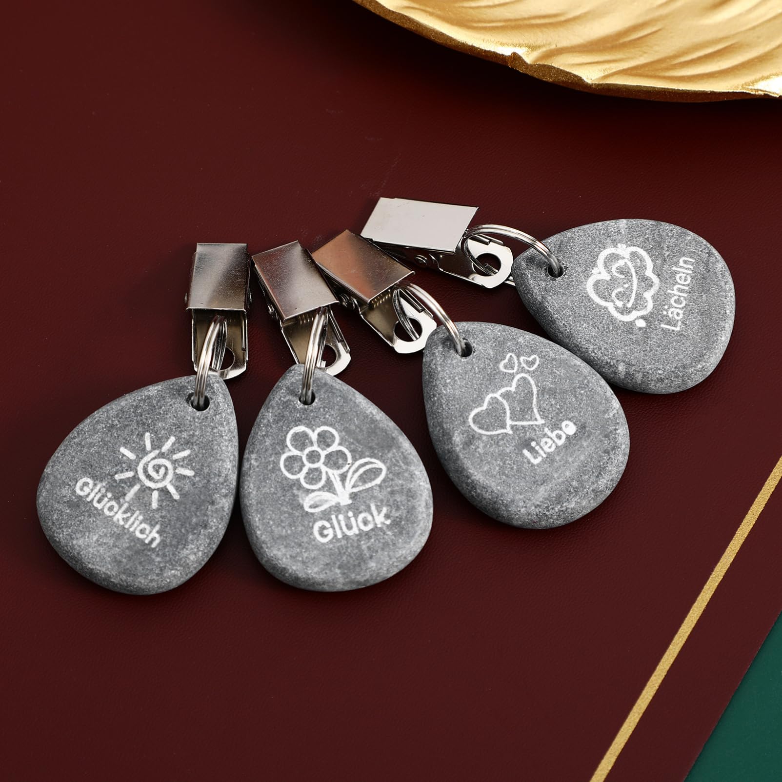 8pezzi Pesi Per Tovaglia Marmo Clip Per Tovaglia Resistenti Agli Agenti Atmosferici Per Picnic e Feste All Aperto Facile Installazione e Utilizzo Versatile