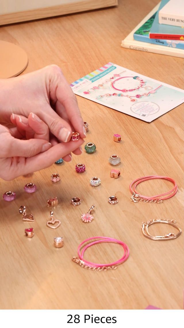 Make It Real Halo Charms Think Pink Bracelet Making Kit