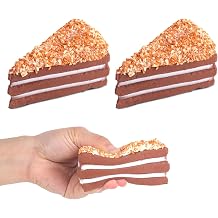 Anboor 2PCS Squishies Chocolate Cake Slow Rising Kawaii Scented Bread Squishies Squishys Fidget Novelty Toys for Kids Adults Autism Birthday Gift