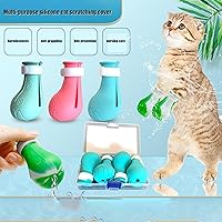 Vista 10 de Adjustable Silicone Cat Scratch Proof Boots for Bathing and Grooming