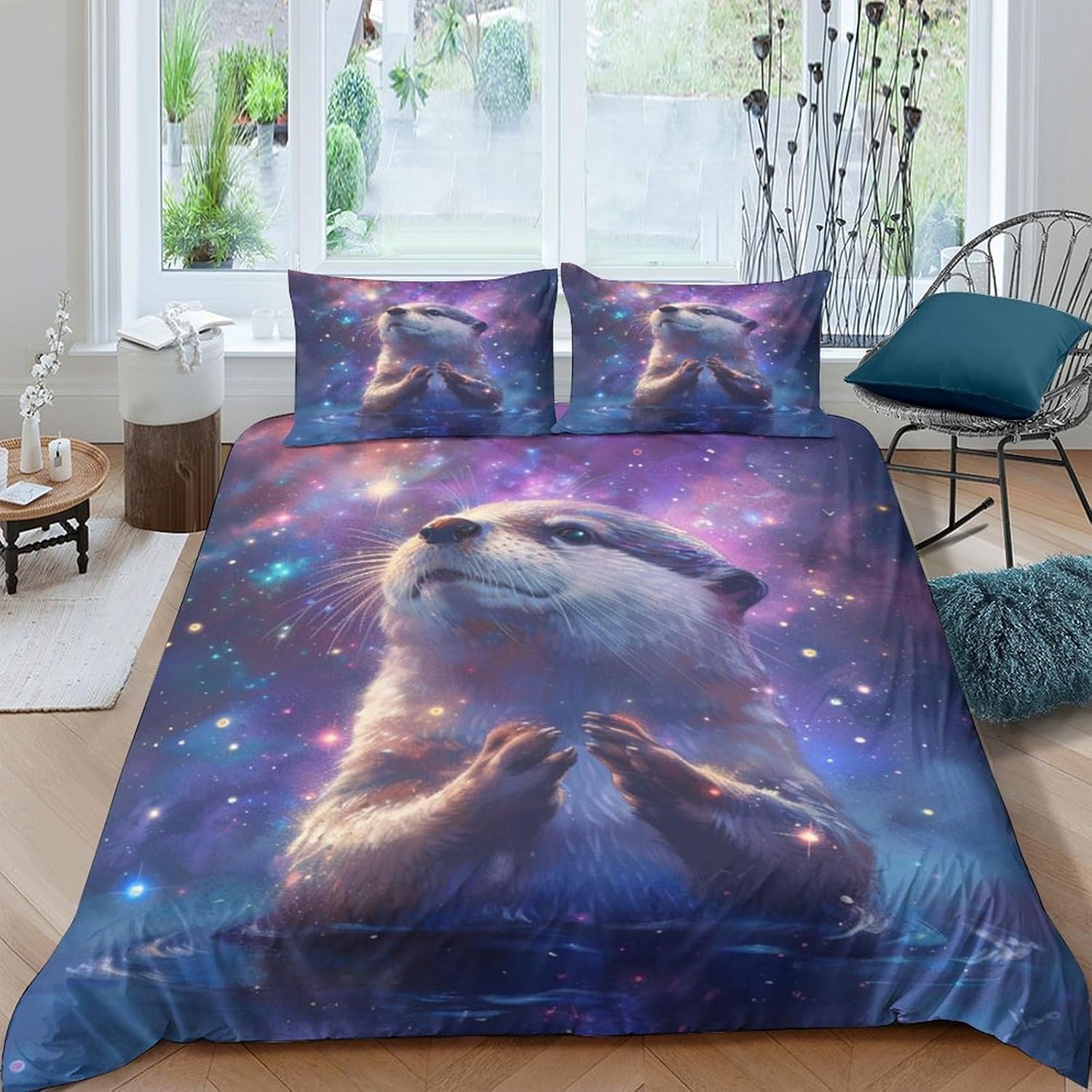 Housse de couette loutre 3D pour créer un cocon de douceur dans la chambre