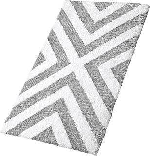 DEXI Bath Mat 40 x 60 cm,Non Slip Bathroom Mat Soft and Water Absorbent Bath Rug,Machine Washable Durable Floor Mat,Light ...