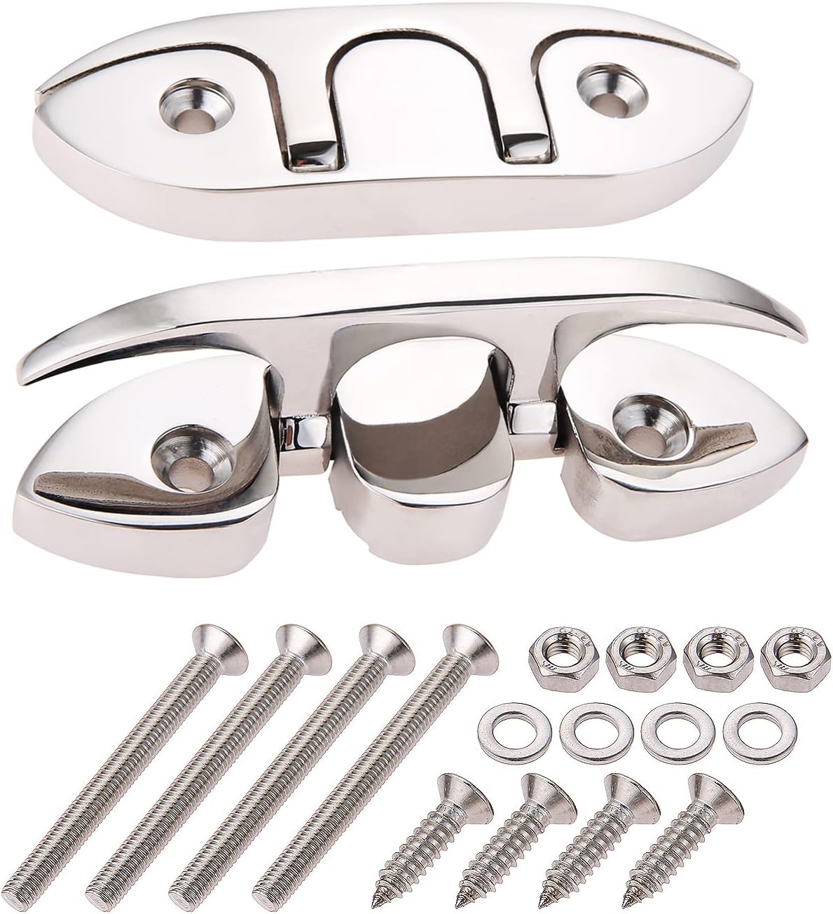 Buy Yetaha Stainless Steel Boat Folding Cleat, 2 Pack Flip Up Dock Rope