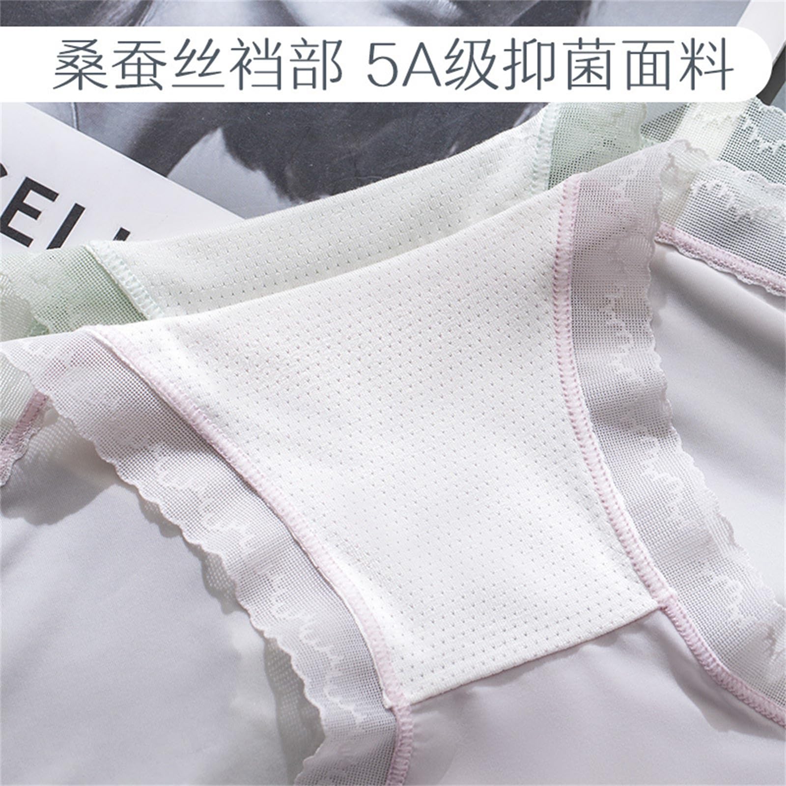 Bragas Mujer Ropa Interior De Seda De Seda De 4 Paquetes para Mujeres De Mulberry Mid-Wists-Seda De Seda para Chicas De Chicas De Chicas De Color, Resúmenes De Secado Rápido