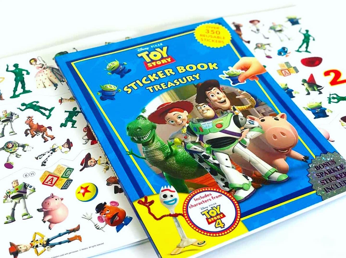 Disney / Pixar Toy Story Sticker Book Treasury - Activity Books for kids, 350 reusable stickers, 96 pages of fun - Image 9
