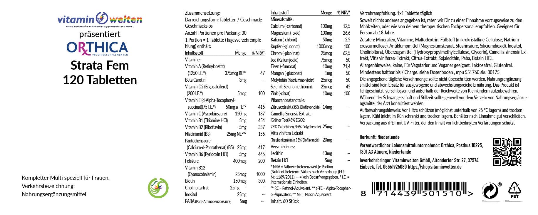 Strata Fem 120 Tabletten OC