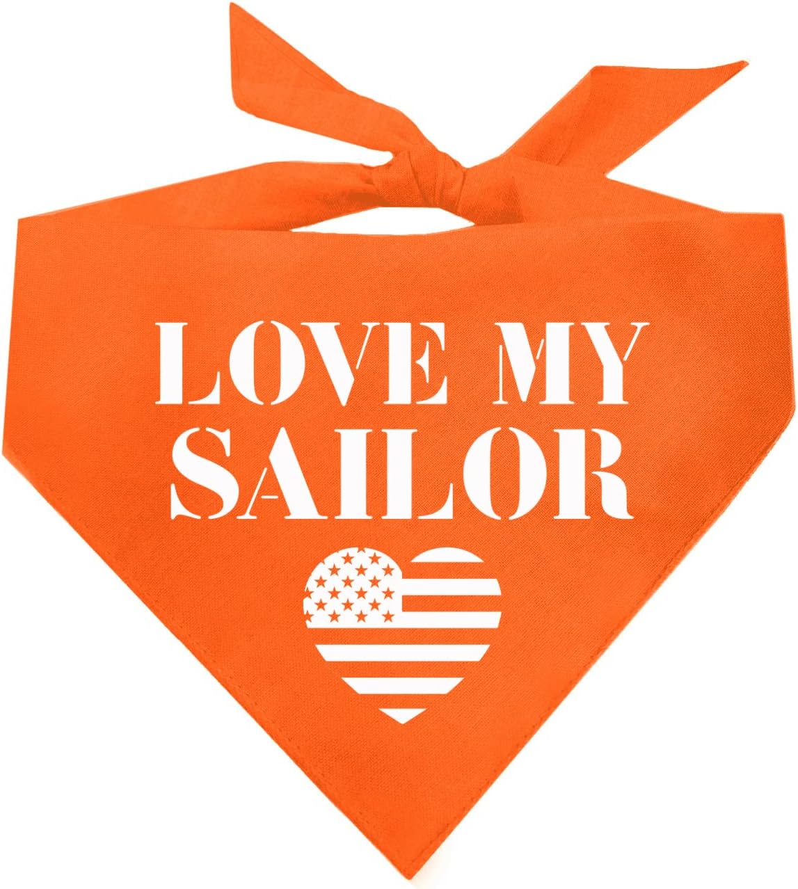 Love My Sailor Dog Bandana (Navy, OS 90) image 3