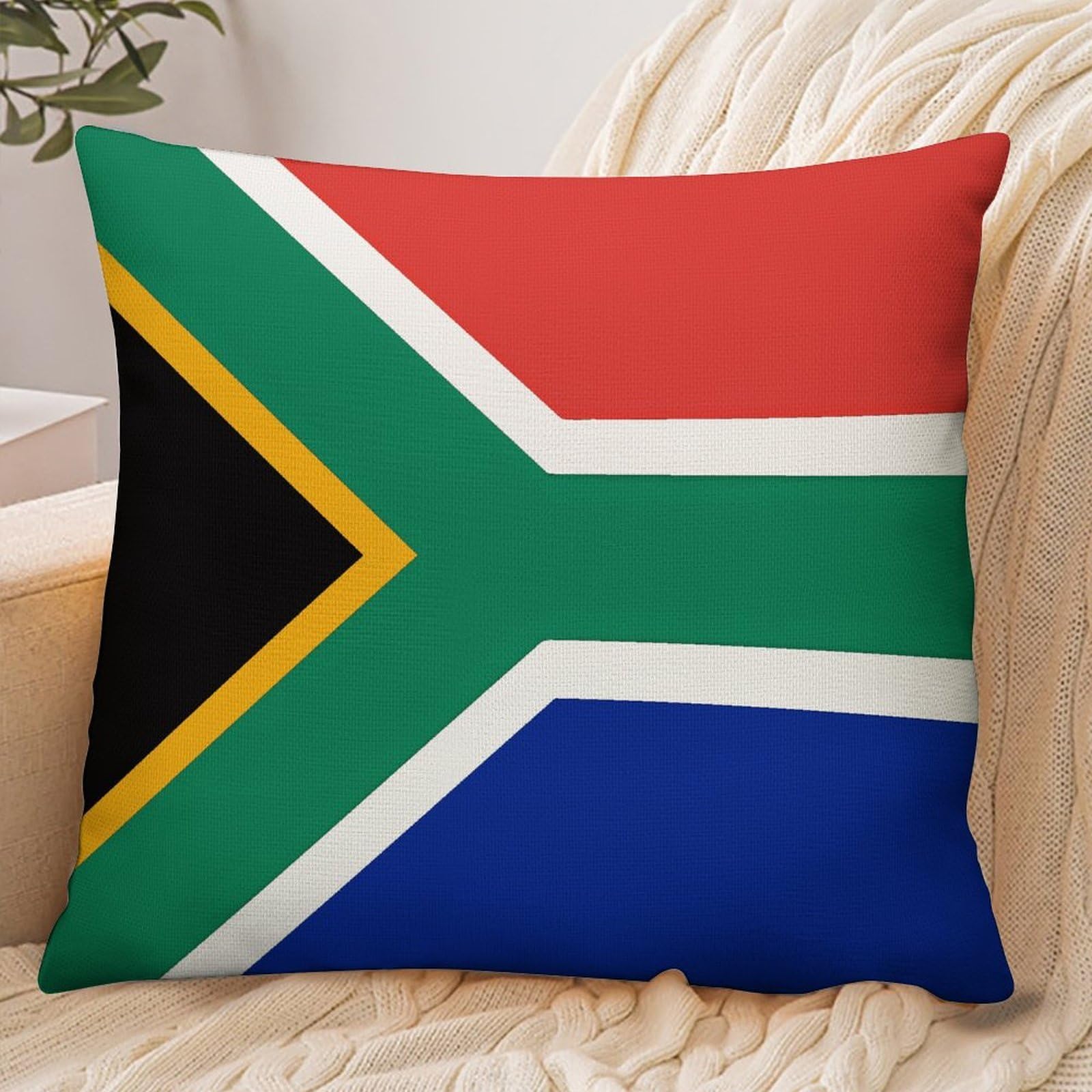 Fekiloot Style South Africa Flag Pillowcase Pillow Sham Pillow Case