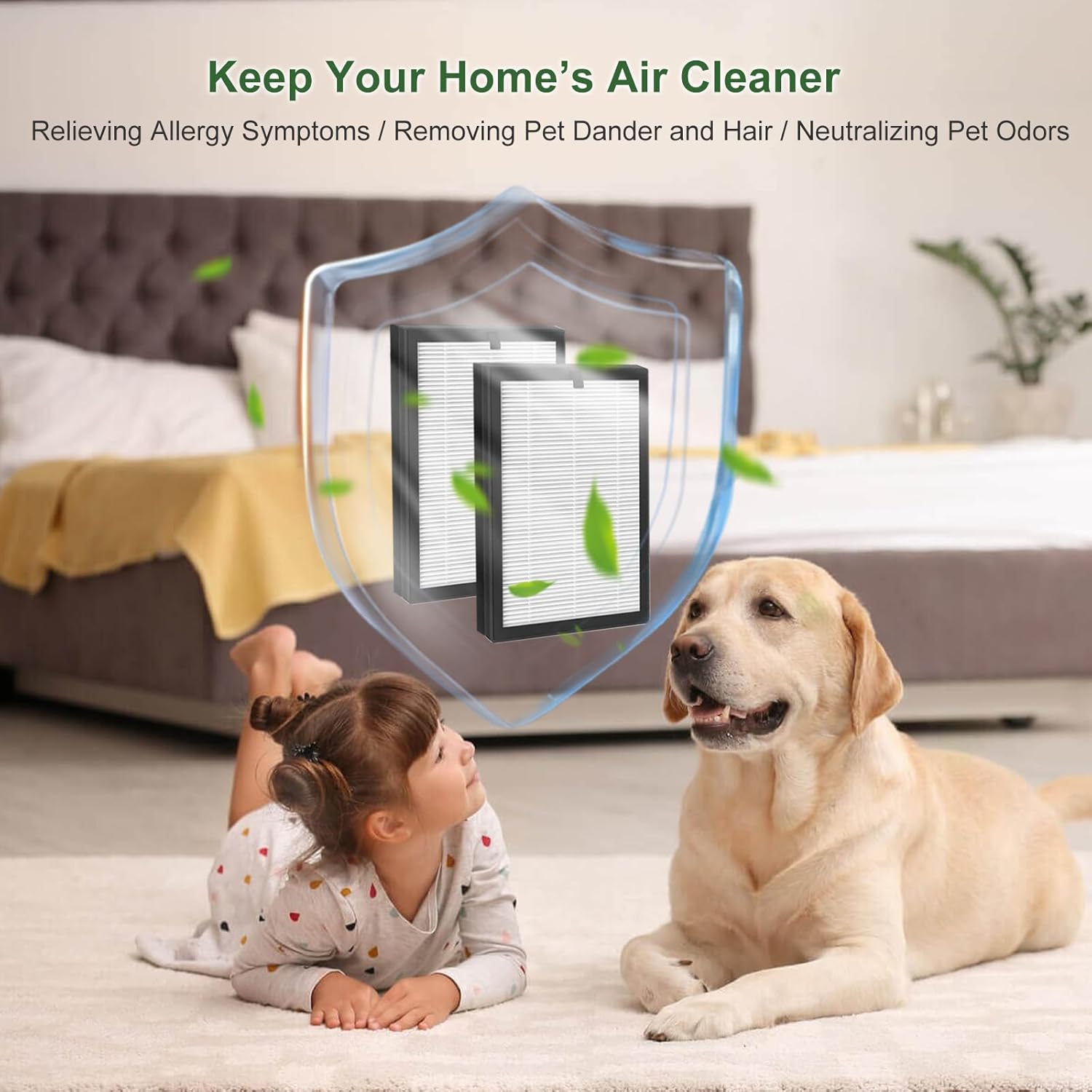 2 Pack ClearAir-A5 Replacement Filter Compatible with VEWIOR ClearAir-A5 H13 True HEPA Air Cleaner for Wildfire, smoke, Pets, Pollen and Odor - Image 7