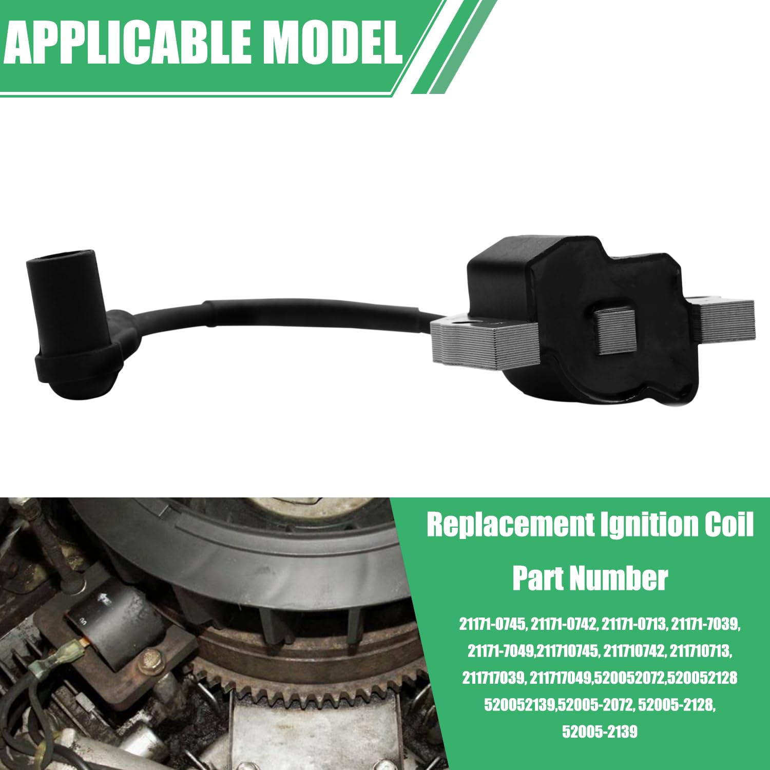 2 Pack Kawasaki 21171-0745 Ignition Coil Fits FH601V FH641V - Foto 11