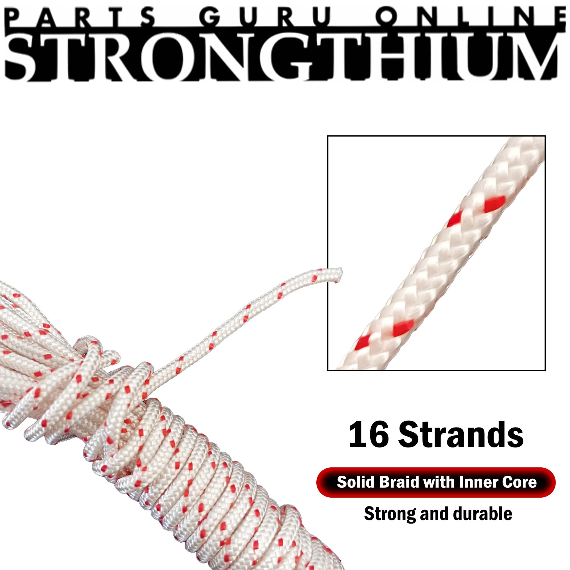 Strongthium Zestaw linek startowych o średnicy 3 mm, 3,5 mm, 4 mm do kosiarek, pił łańcuchowych i myjek wysokociśnieniowych z 3 uchwytami