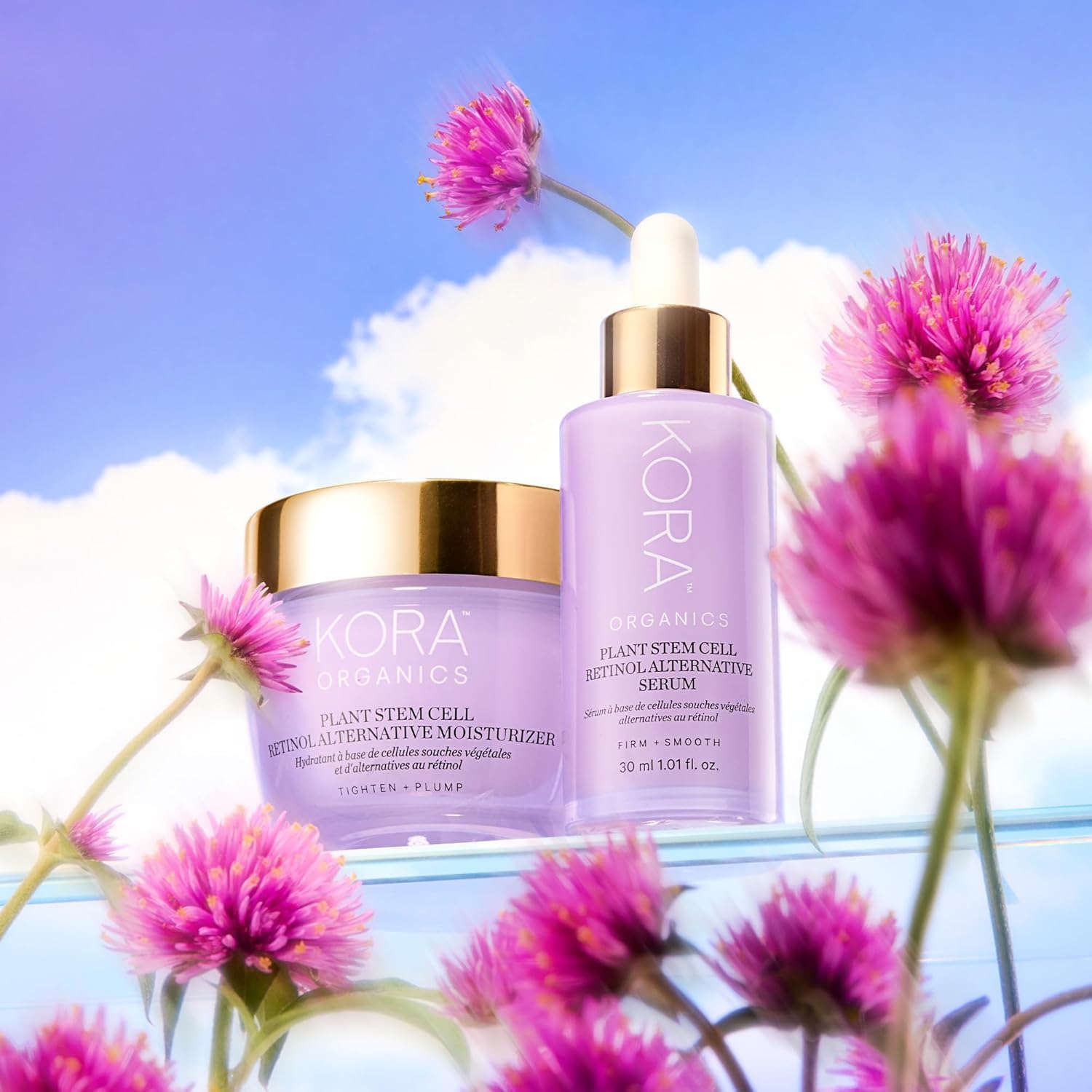 KORA Organics Plant Stem Cell Retinol Alternative Serum, Firming Face Serum, Repair Signs of Aging, Promotes Radiant Skin, Certified Organic, Cruelty Free - Smoothening Retinol for Face - 1.01 fl oz