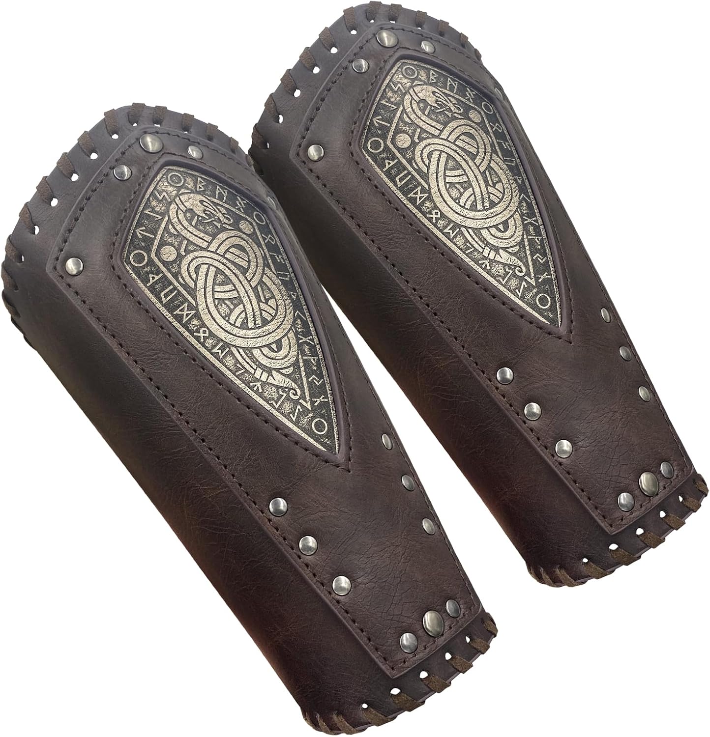 HiiFeuer Embossed Dragon Bracers