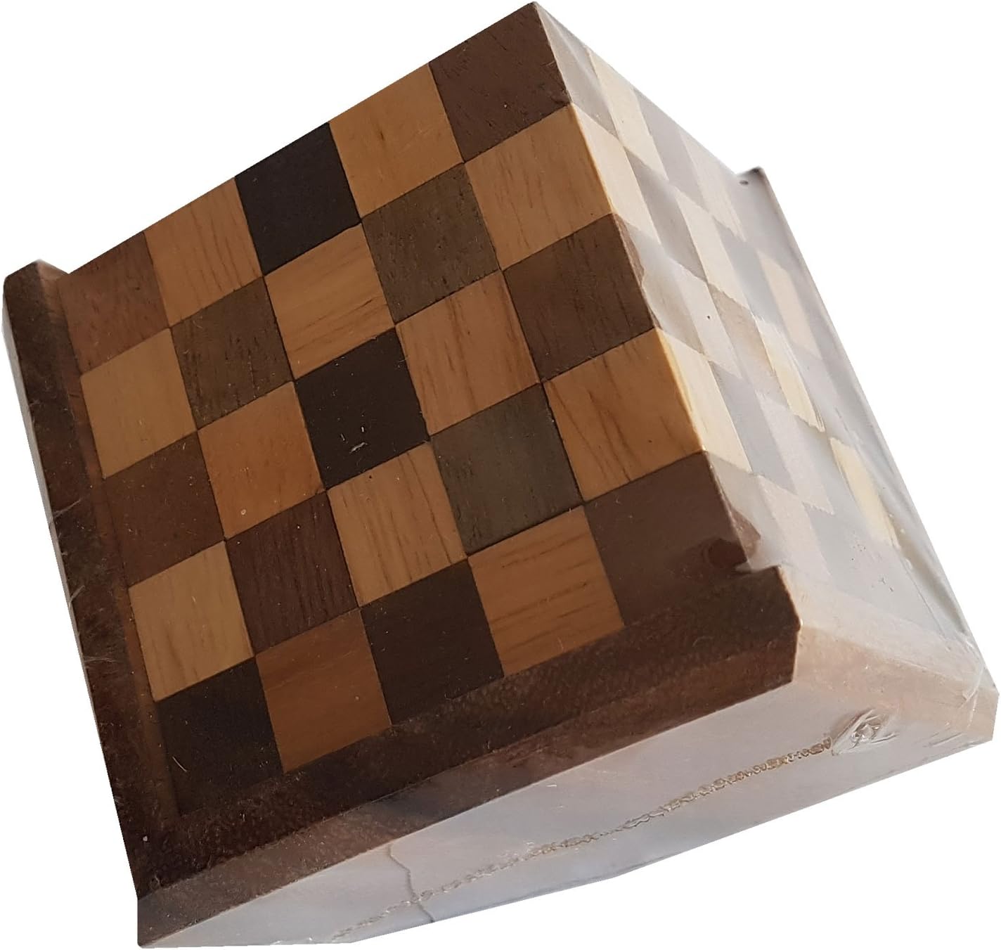 Pentathalon Cube Wood Puzzle and Brain Teaser