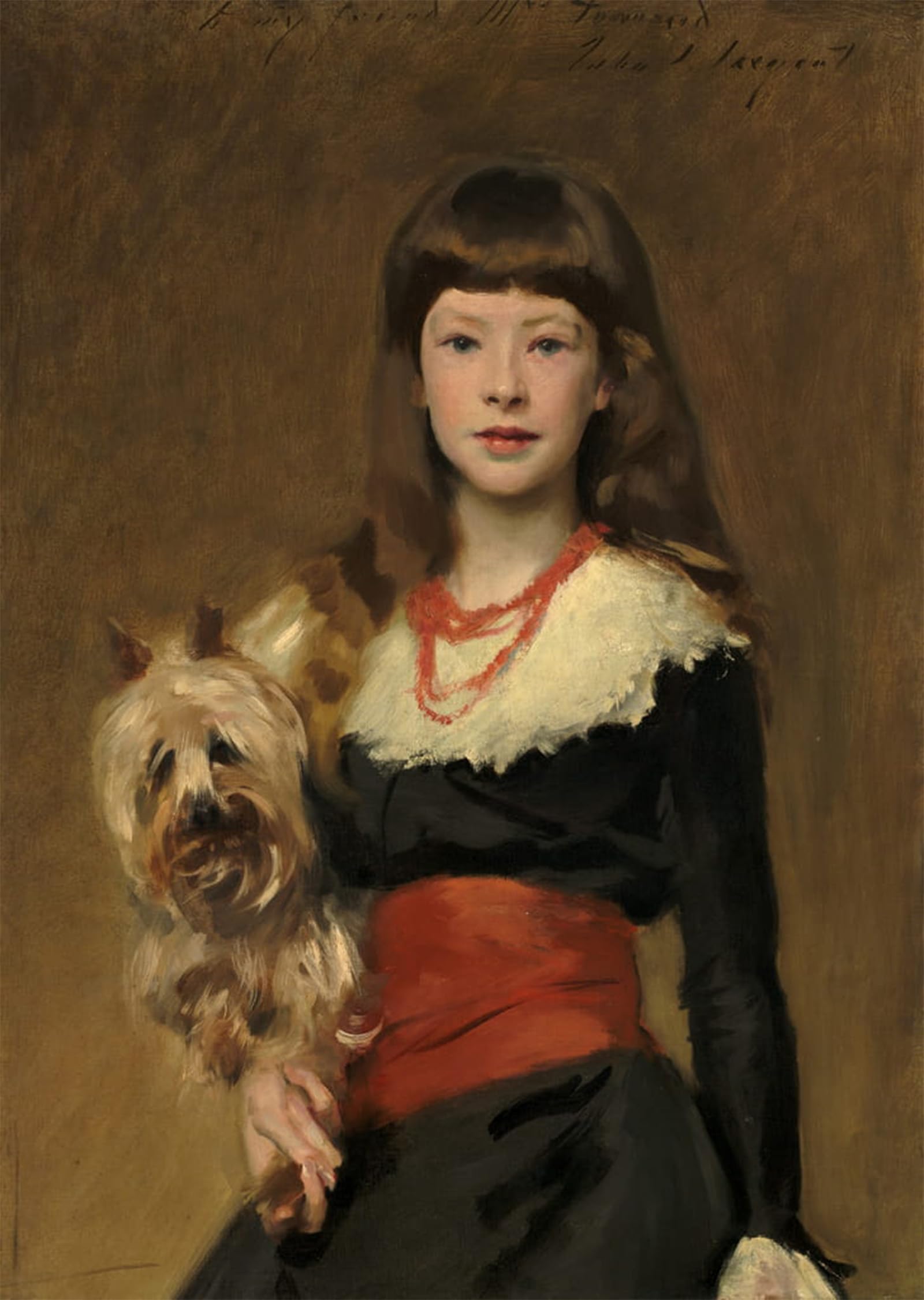 Serendipitp No Frame Vintage Picture Print On Canvas Wall Art Poster Miss Beatrice Townsend By John Singer Sargent Artwork Print Poster For Wall Decor 60X90cm