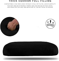 Vista 5 de Silla de escritorio con respaldo medio, silla ergonómica de oficina, silla de computadora de malla con soporte lumbar, silla giratoria de altura