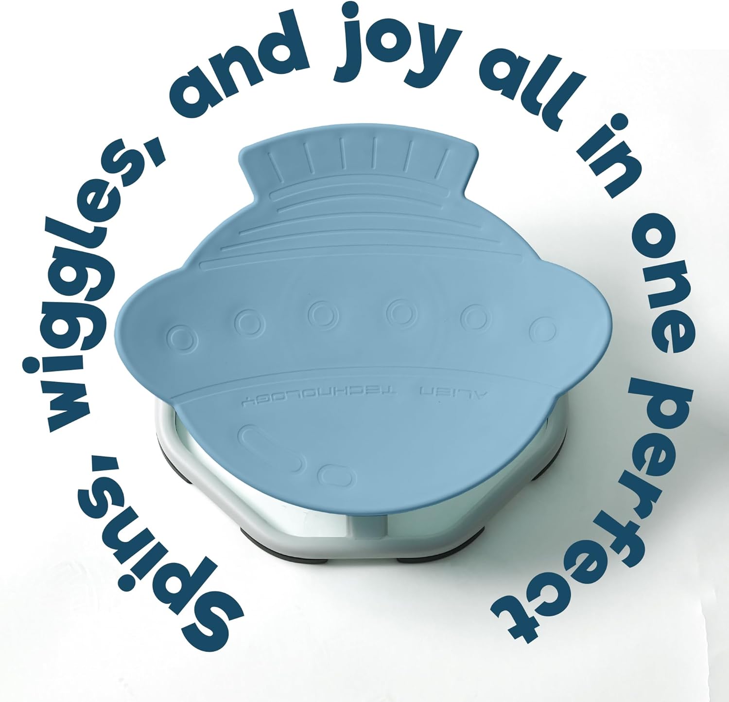 Spinning Chair for Autistic Kids – UFO Shape Blue Sensory Spinning Chair | Indoor Autism Toy | Ages 3+ | 220 lbs Capacity