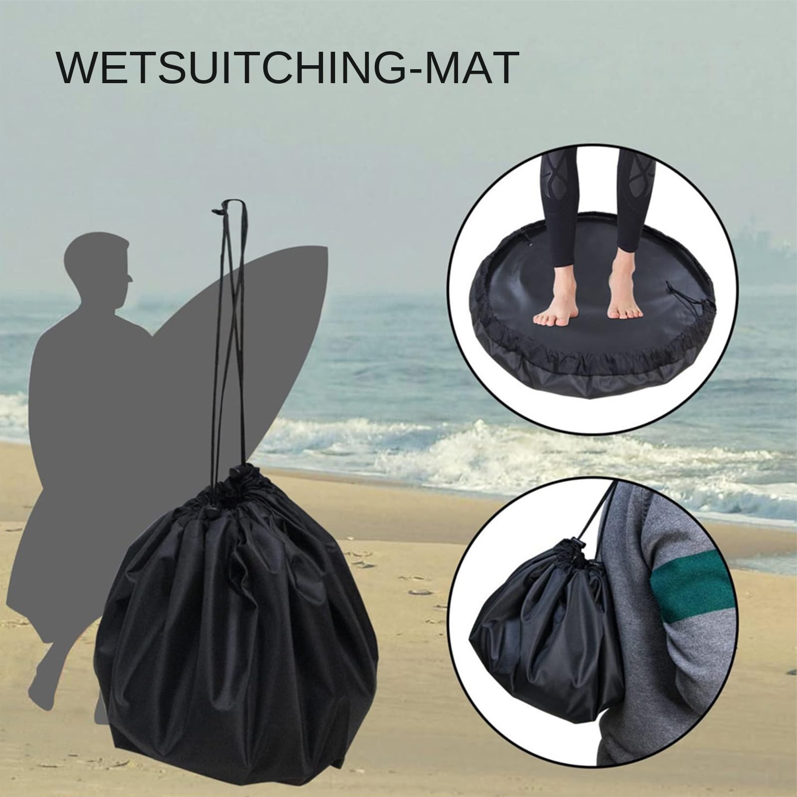 Tappetino per muta – sacchetto da surf impermeabile, organizer per attrezzi da spiaggia | surf accessori per sacchetti asciutti, borsa per campi subacquei, pesca a nuoto -wakeboard -dispositivi