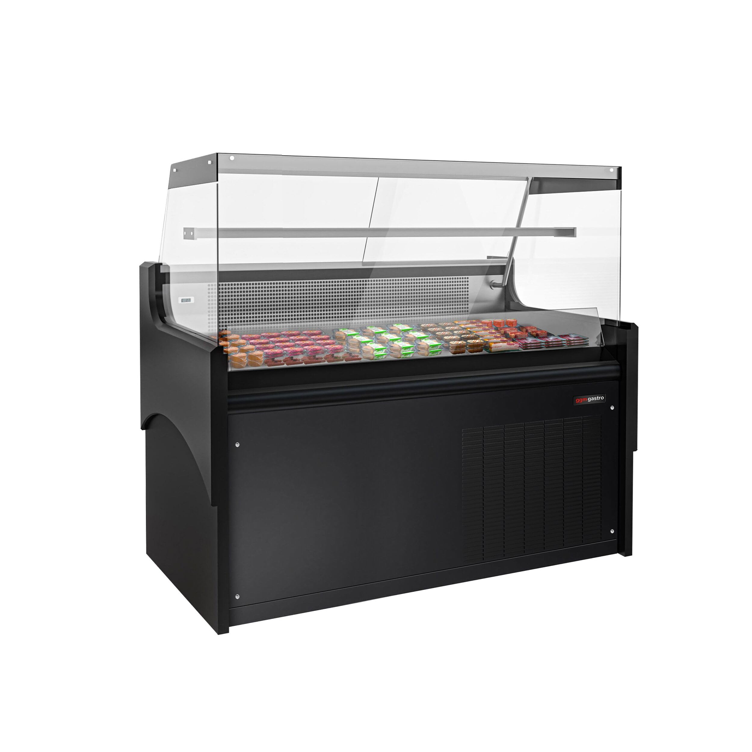 GGM Gastro | KFTH158 | Encimera refrigerada/carne - 1580mm - con iluminación LED y 1 estante