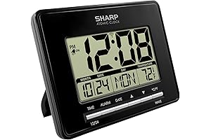 Sharp Atomic Desktop Clock: Precision Timekeeping at Your Fingertips