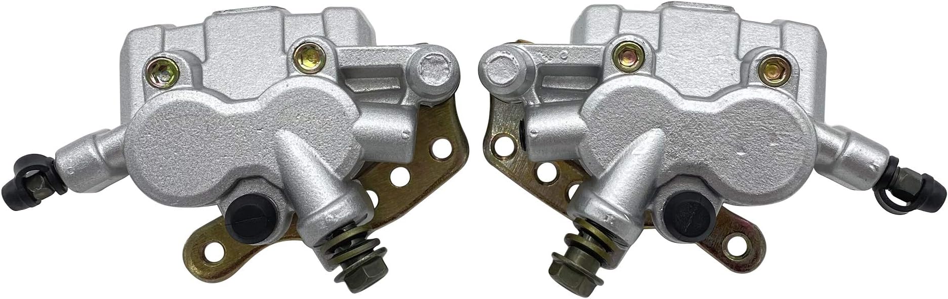 M MATI Front Left Right Brake Calipers W/Pads for Kawasaki ATV Brute Force 650 4x4i KVF650F Brute Force 750 4x4i KVF750 43080-0089 43080-0090