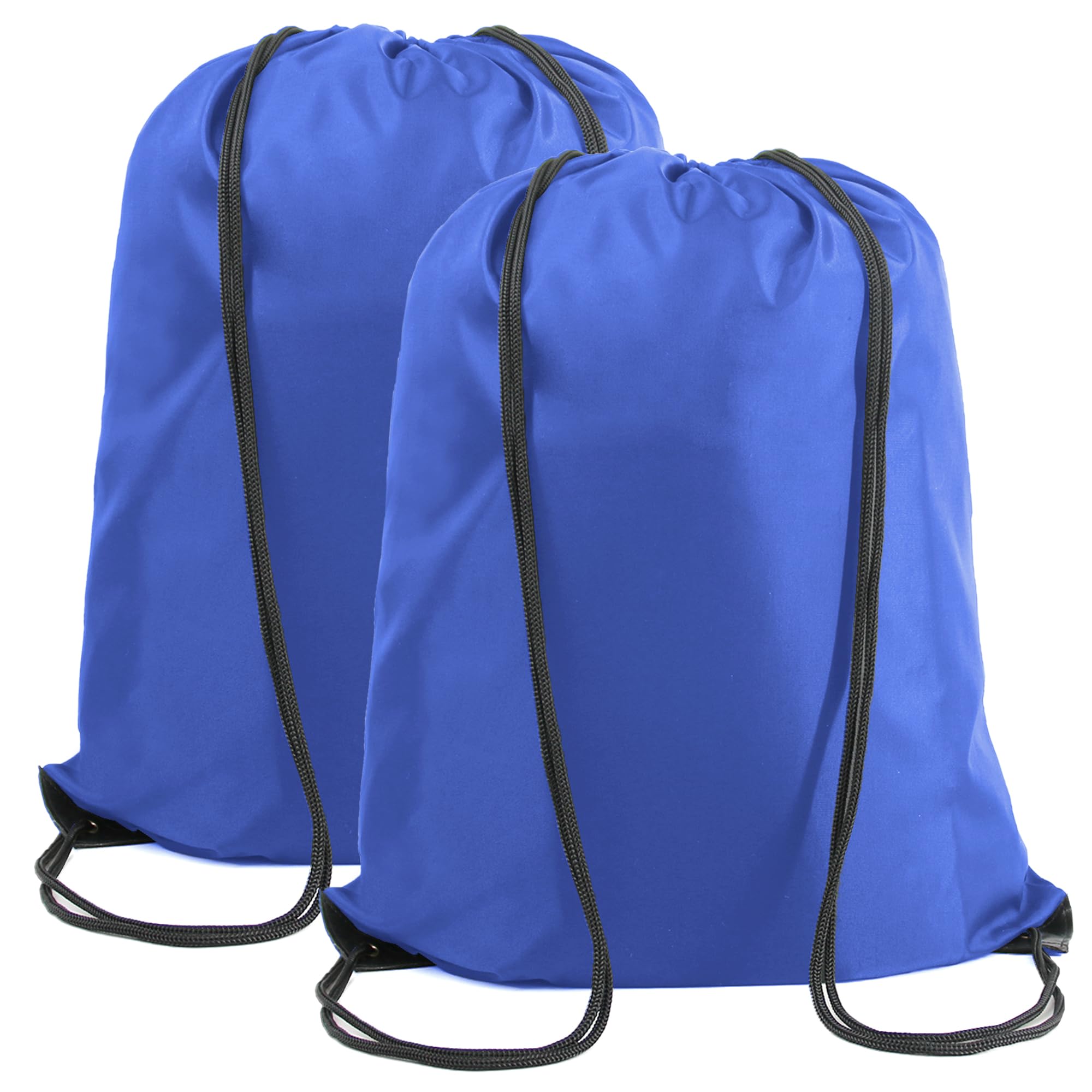BeeGreen Royal String Bags Bulk 2 Pack Drawstring Backpack Bags X-Large 22.4" L x 17.5" W Sports Cinch Sackpack Gym Machine Washable Heavy Duty for Men Women