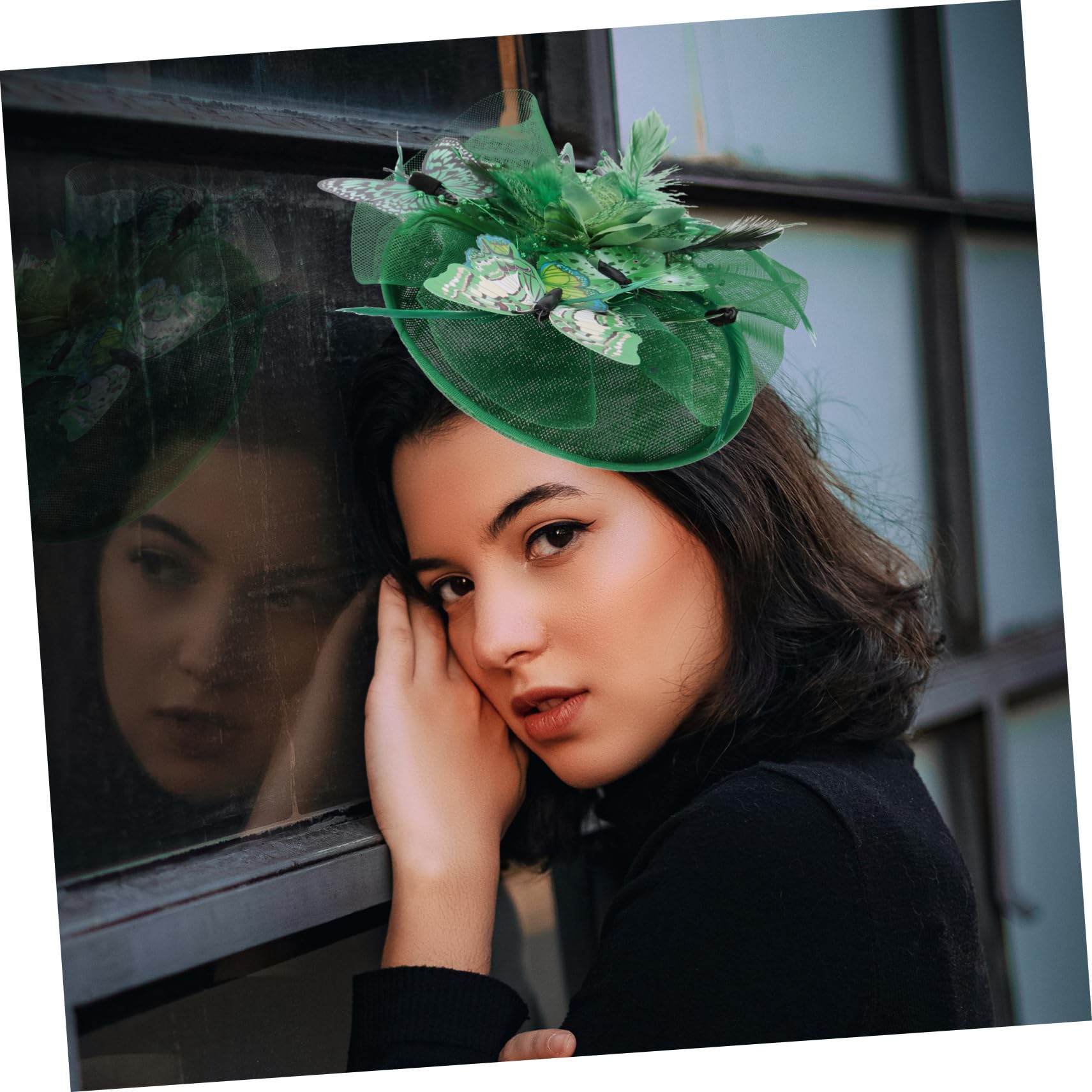 SOIMISS 3stücke Butterflies Fascinator Cocktail Hut Für Hochzeiten Und Teepartys Einstellbares Damen-haaraccessoire Bunten Farben Geeignet Für Festliche Anlässe Und Besondere Feiern