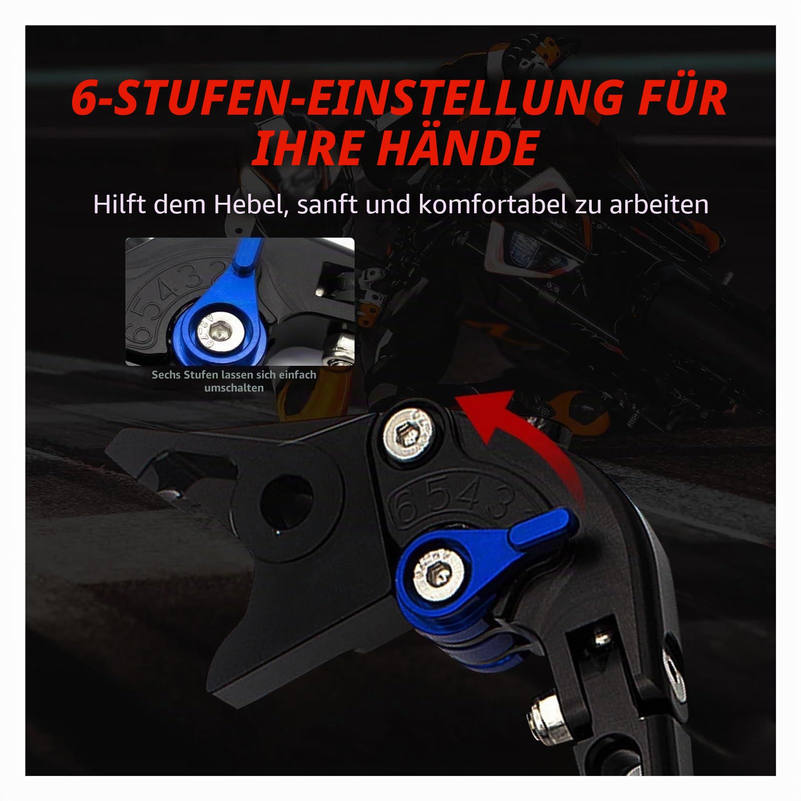 CNC-Kupplungshebel-Bremshebelsatz Für Honda CBR650R 2023-2024 CBR 650R Verstellbarer Klappgriffhebel Motorradzubehör(Style-W)