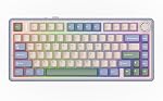 EPOMAKER x Aula F75 Clavier mécanique à joint, 75% Clavier de jeu à chaud sans fil avec Paddding & Knob, BT/2.4GHz/USB-C, RGB (Bleu clair, LEOBOG Commutateur de réaperie)