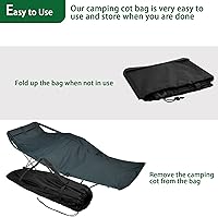 Vista 5 de Xxerciz Bolsa para cuna de campamento, bolsa plegable resistente de 41 pulgadas, bolsa de almacenamiento para la mayoría de cunas y sillas, duradera